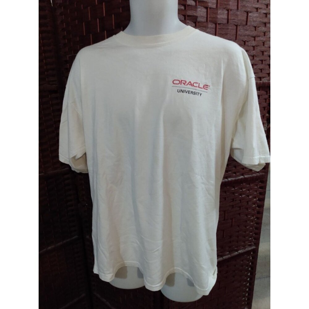 Vintage ORACLE University T shirt Adult XL Computer Software Technology 2000s